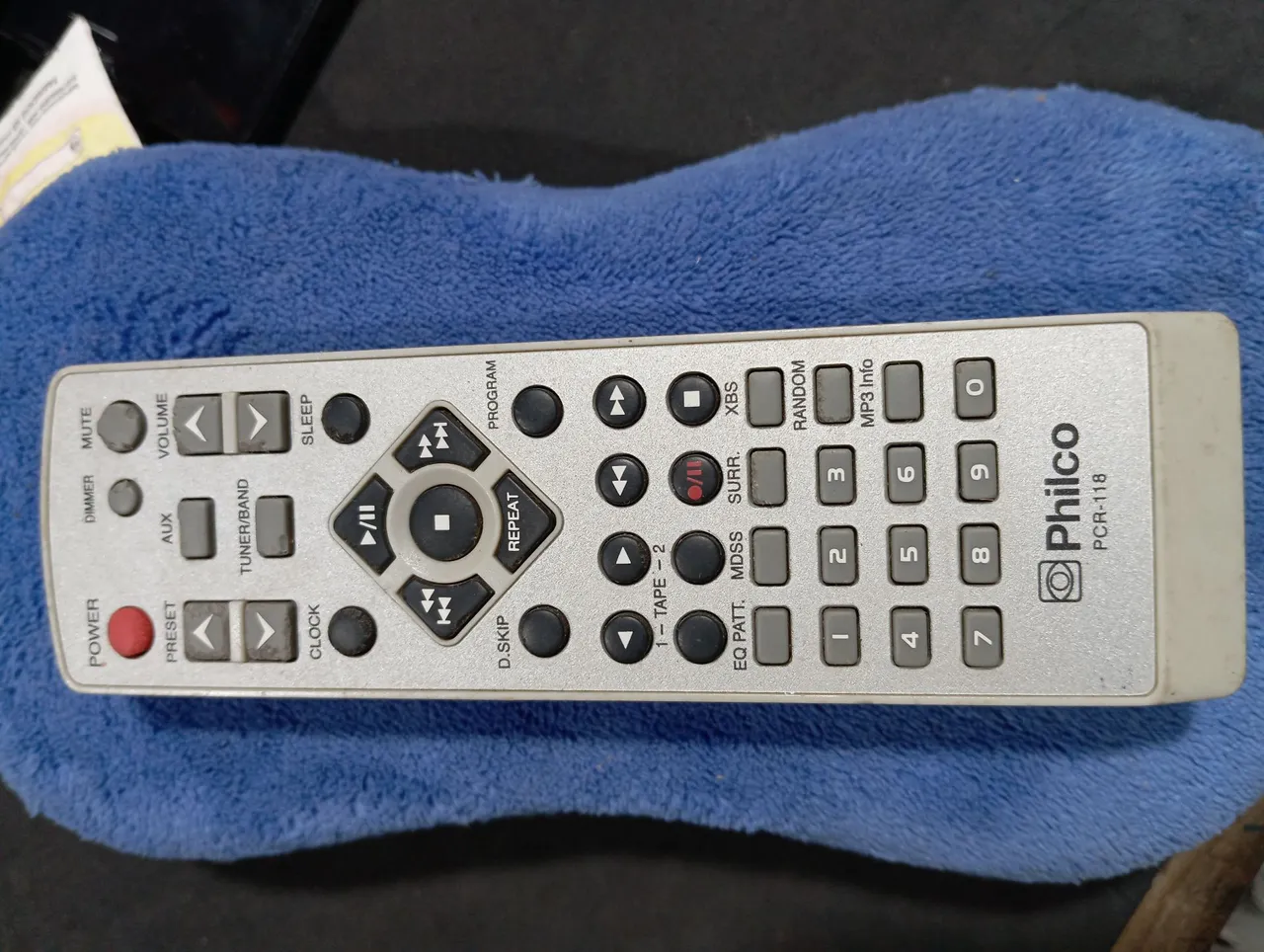Controle Remoto do mini systen Philco PCR-118