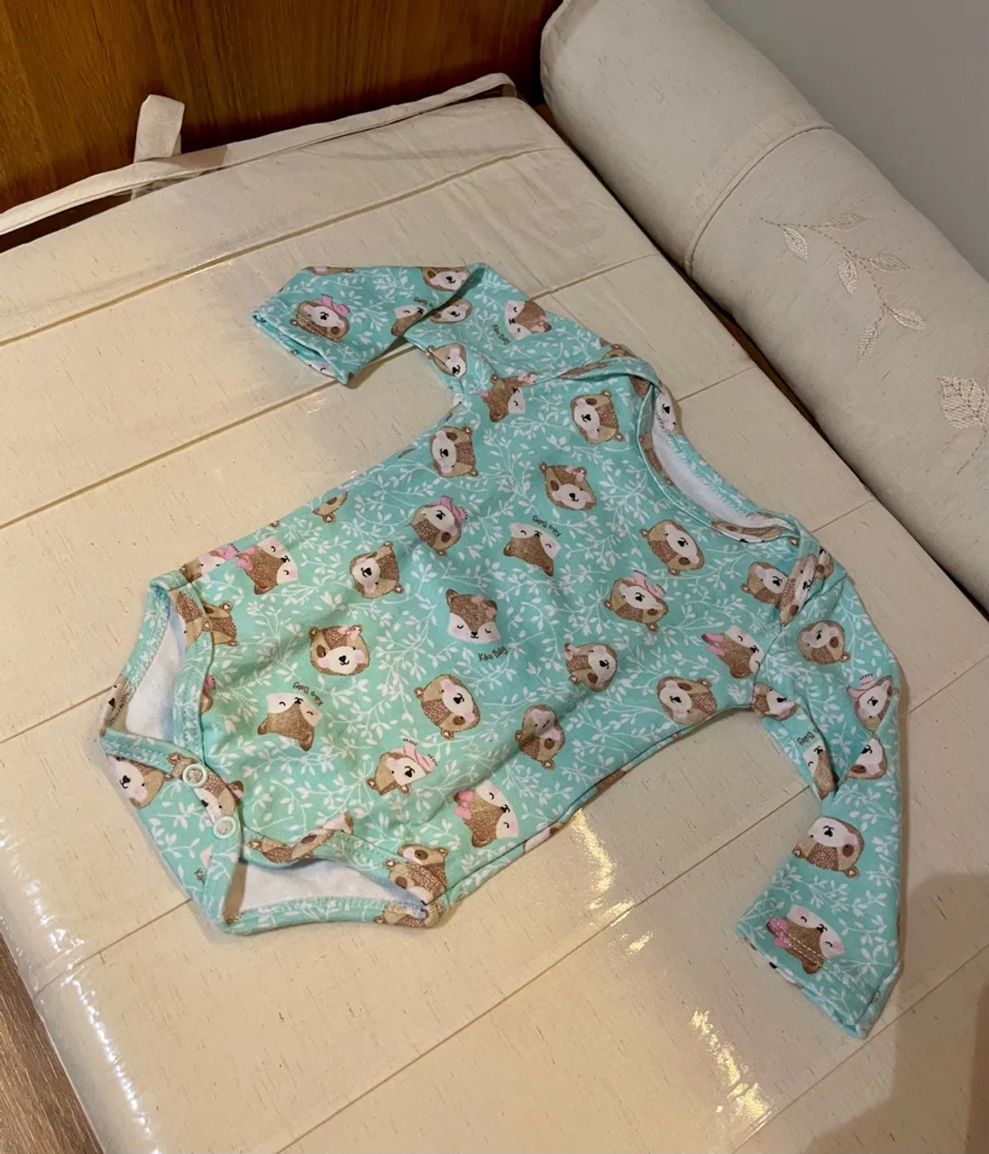 Body Infantil Estampado com Desenho de Animais