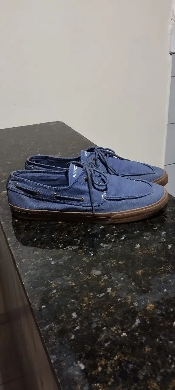 Tênis Tommy Hilfiger Azul N 45 (SEMINOVO) - Foto 2
