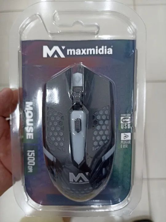 Mouse Maxmidia 1500 DPI - Novo