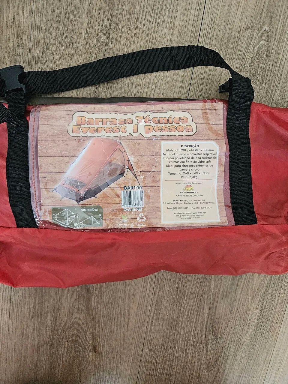 Barraca Técnica Guepardo Everest 1 pessoa (cabem 2). Leve. Compacta. SuportaChuvas fortess - Foto 3