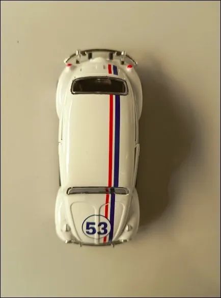 Carro Colecionável / Miniatura - Volkswagen Fusca 1963 - Herbie 53 (Filme: Se Meu Fusca Fa - Foto 5