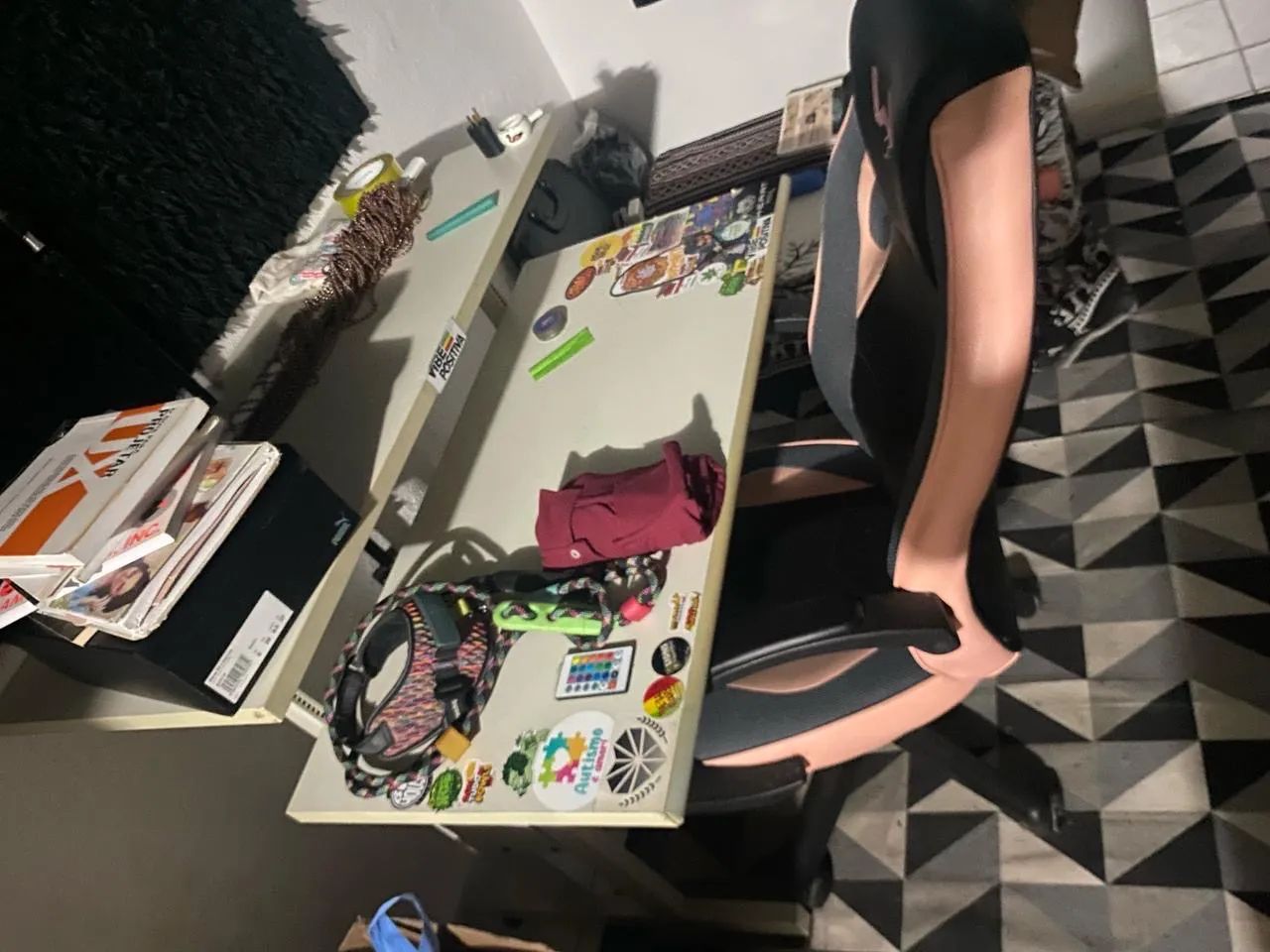 Cadeira gamer rosa  - Foto 2