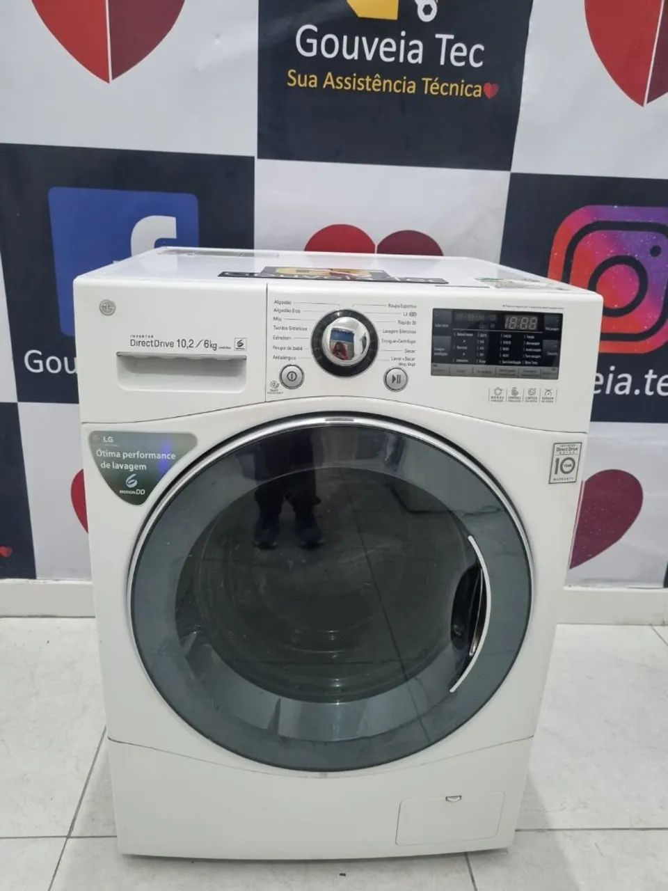 Lava e seca LG 10,2kg 