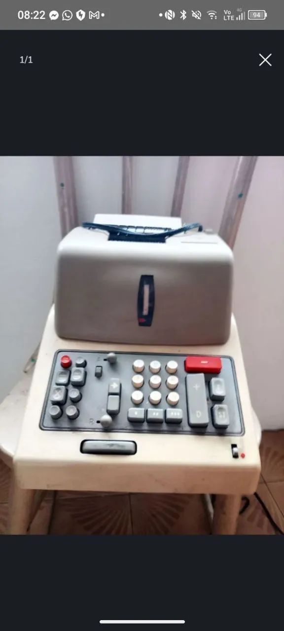 Máquina de Calcular Olivetti Divisumma 64520761233026123