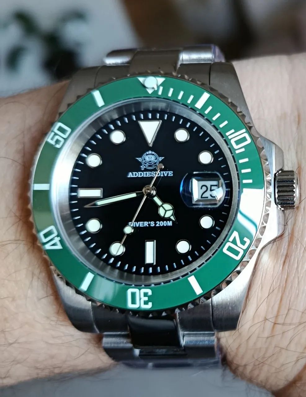 Relógio AddiesDive Submariner Quartz Myiota 2115<br>