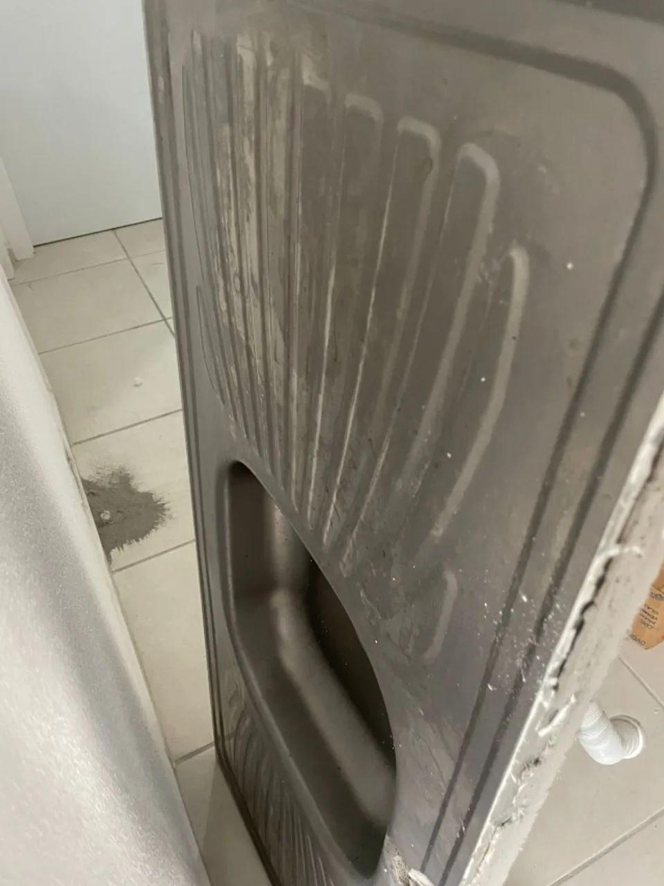 Pia Aço Inox 120x52 (já vai concretada) + 2 Mãos Francesas + Válvula  - Foto 2