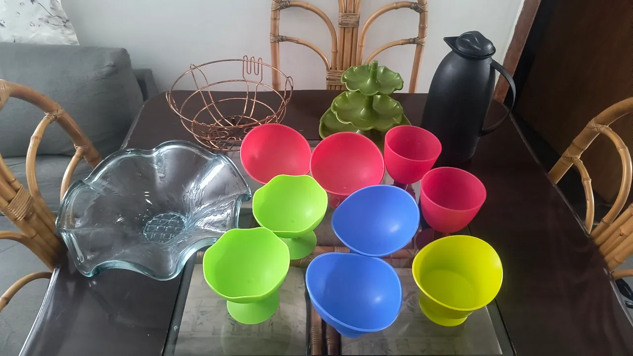 Conjunto de Utensílios de Cozinha Coloridos