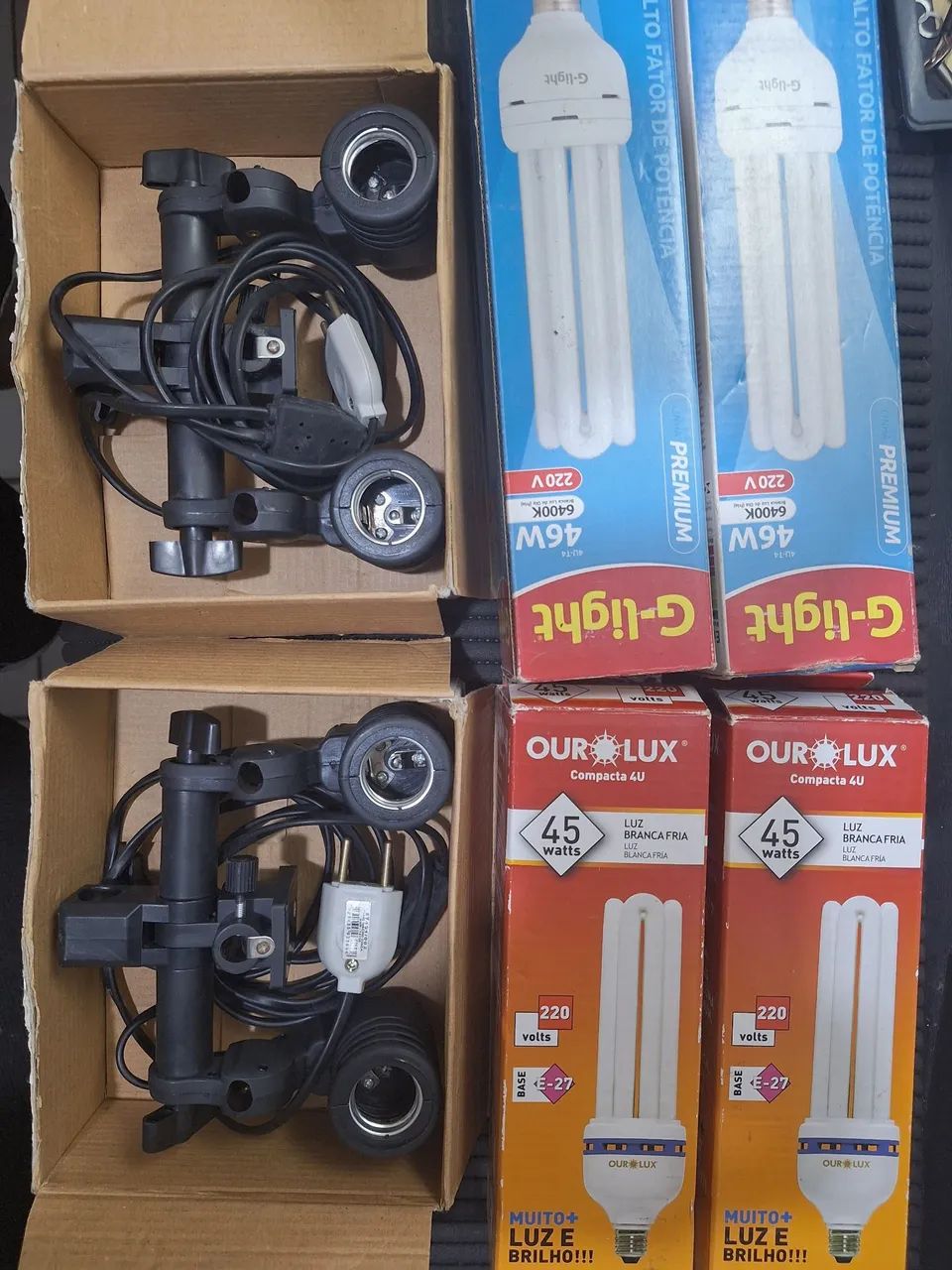Kit de Iluminação para Estúdio com Lâmpadas