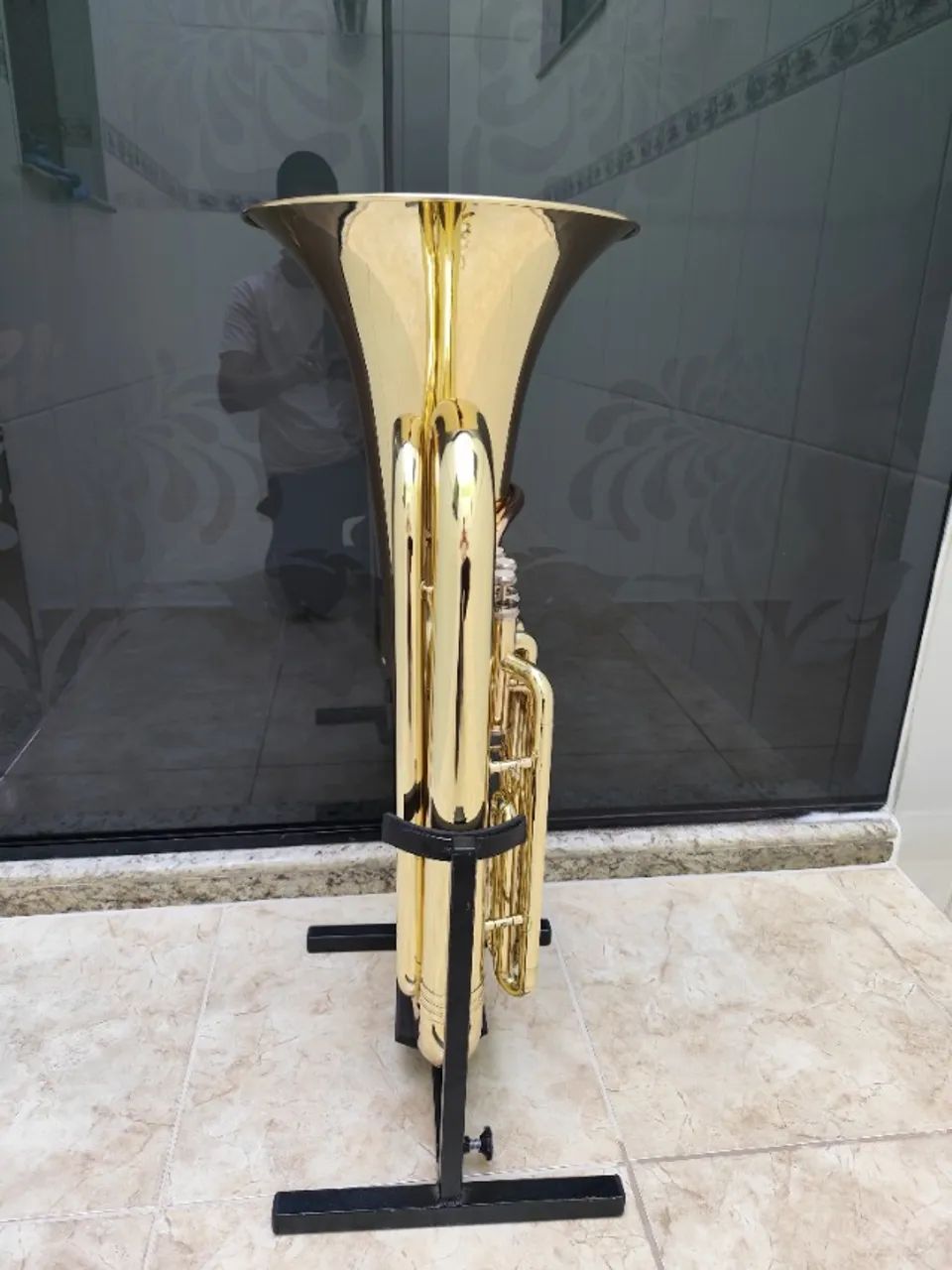 Tuba 3/4 BM Sib - Laqueada R$ 7.500,00 - Aceito trocas - Parcelo 18x - Foto 3