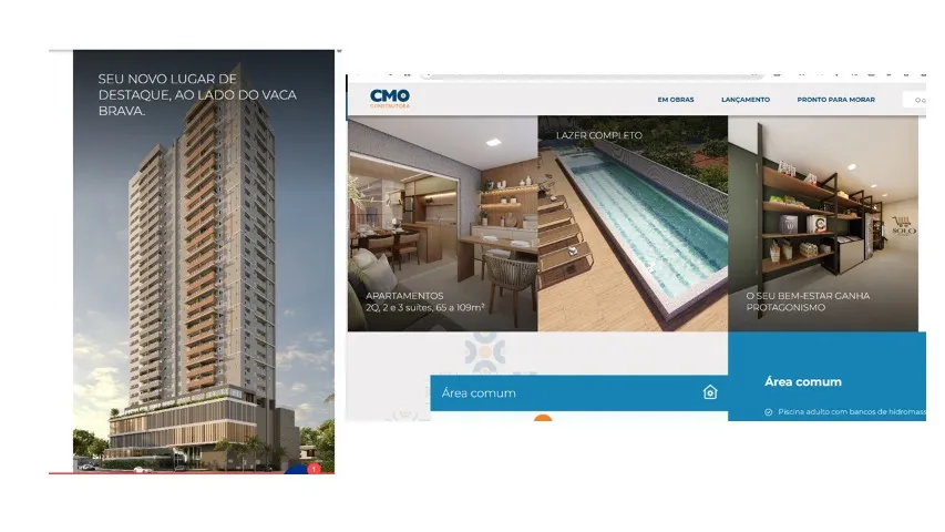 Apartamento à venda no SOLO Vaca Brava. Área 65,6 m2. 2 Q (1 S). Andar alto. VENDO ÁGIO.