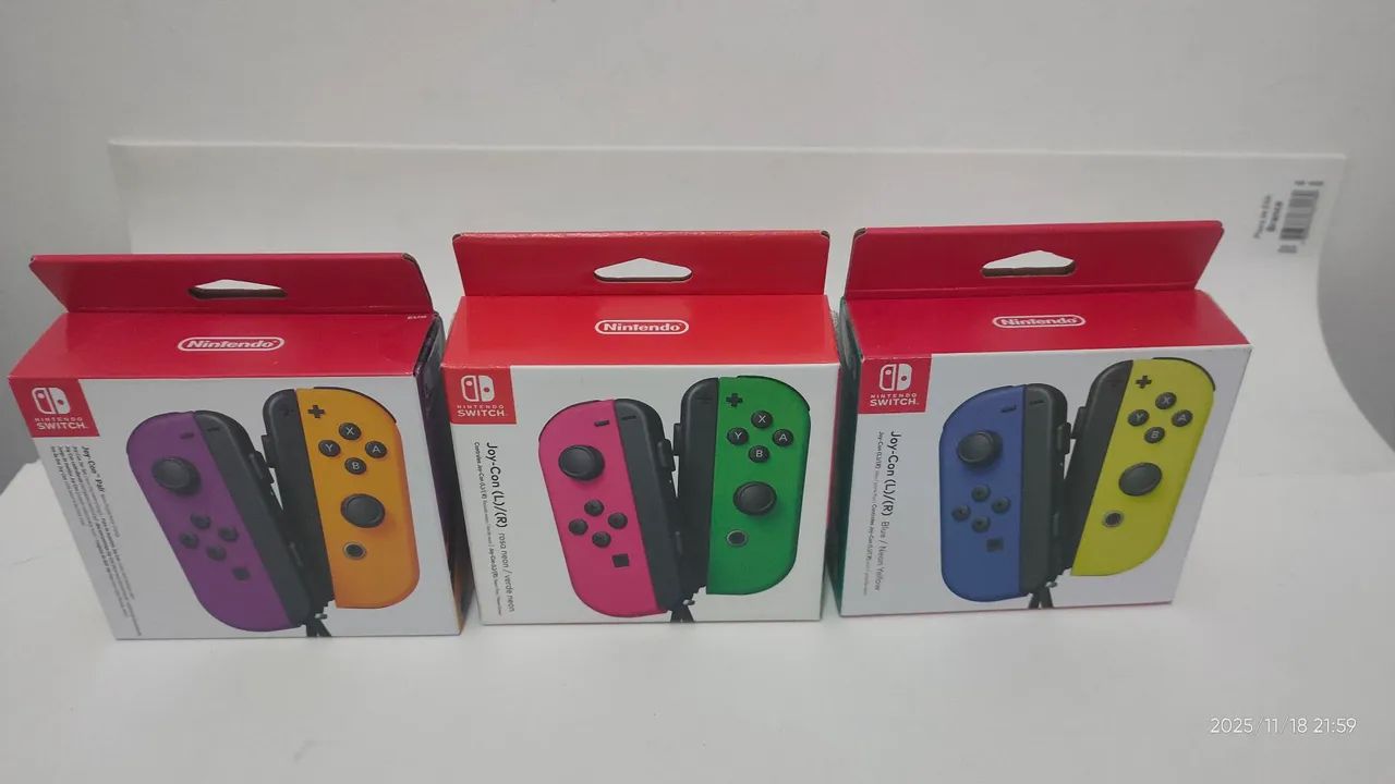 Lote 3 Caixas vazias pro controller e joy con Nintendo switch