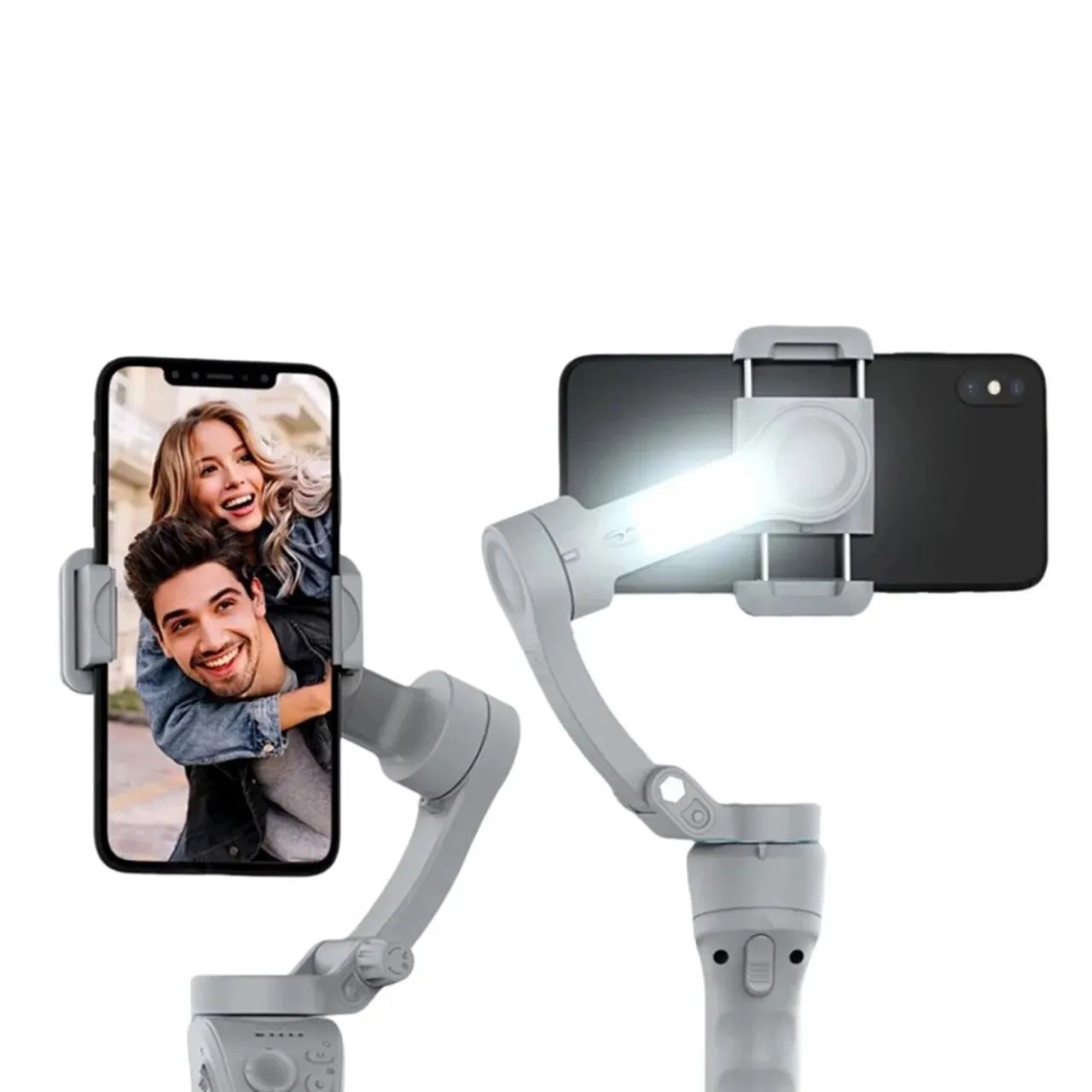 Gimbal Estabilizador Para Celular Axnen Hq6 3 Eixos Cinza - Foto 5