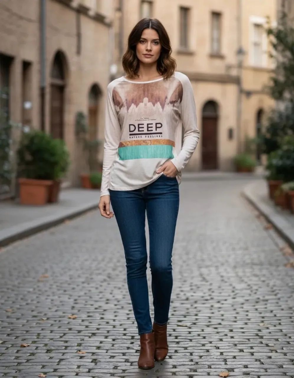 blusa manga longa bege zara - Foto 3