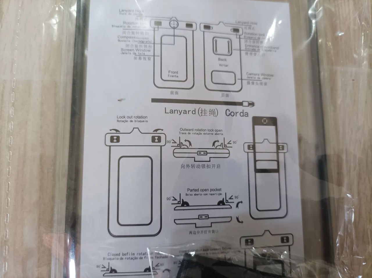 Capinha proteção água respingos celular  - Foto 4