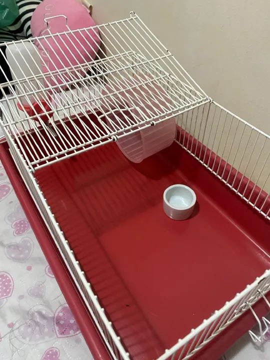 Gaiola para Hamster Rosa 46cm  - Foto 2
