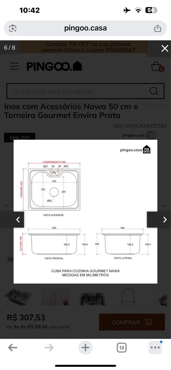 Vendo pia de embutir com acessórios  - Foto 2