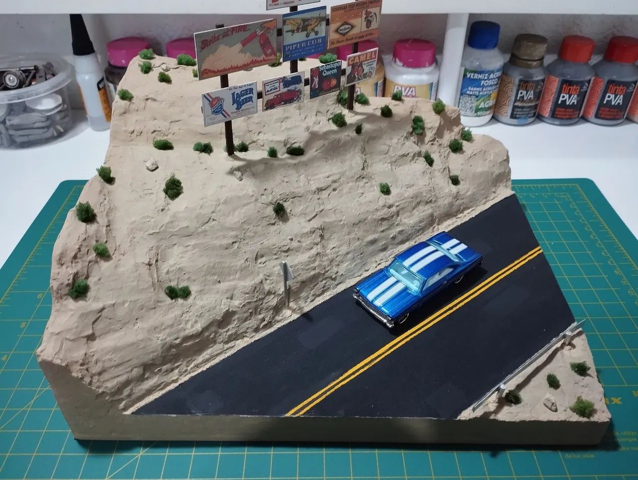 Diorama de estrada em miniatura - Foto 5