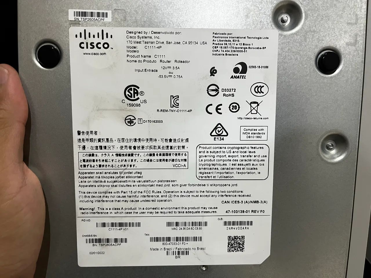 Roteador Cisco ISR 1100 Series - Foto 5