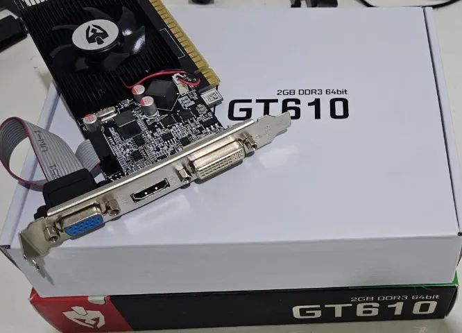 PLACA DE VIDEO GT610 NOVA! - Foto 3
