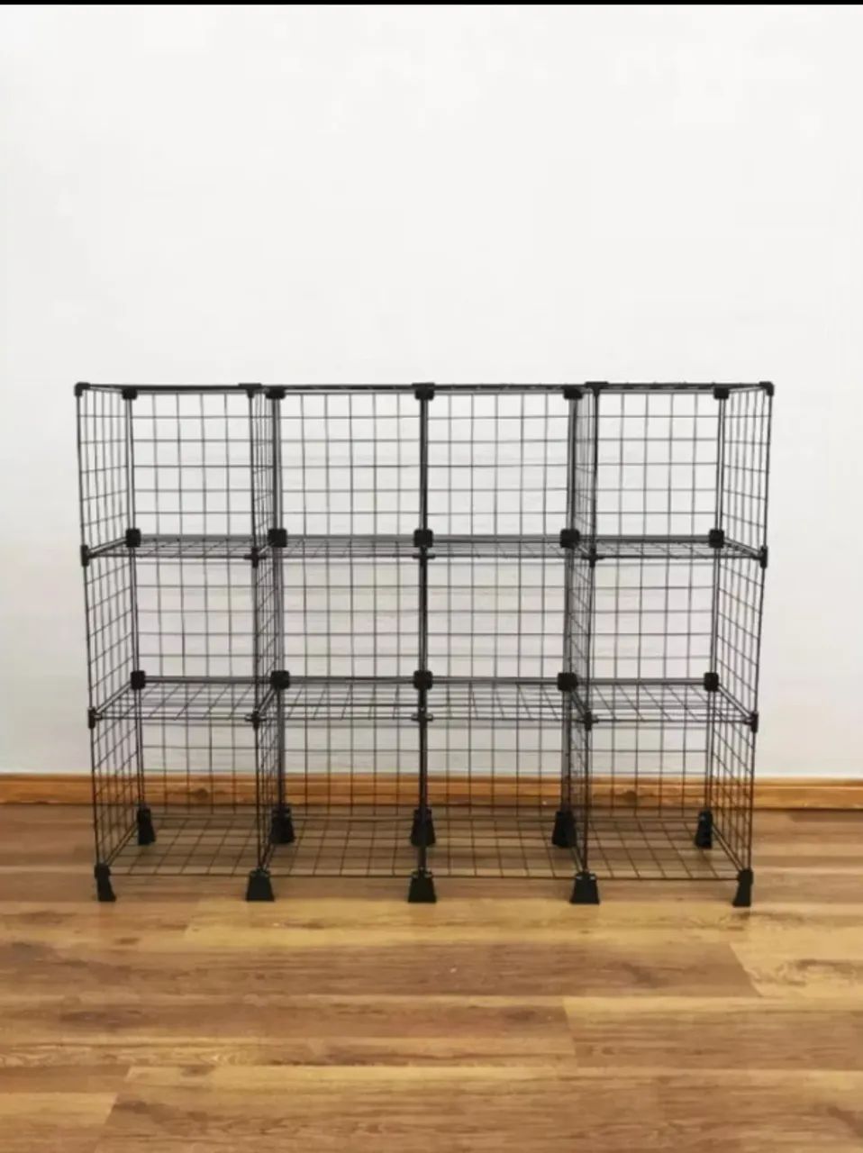 Balcão Estante Em Tela Aramada 12 Nichos 30x30 4LX3A