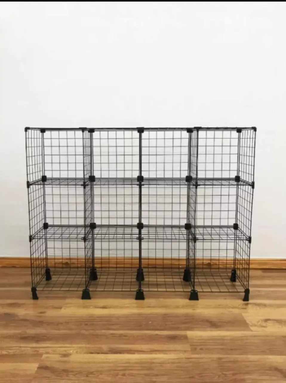 Balcão Estante Em Tela Aramada 12 Nichos 30x30 4LX3A