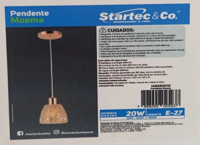 Pendente Moema Startec