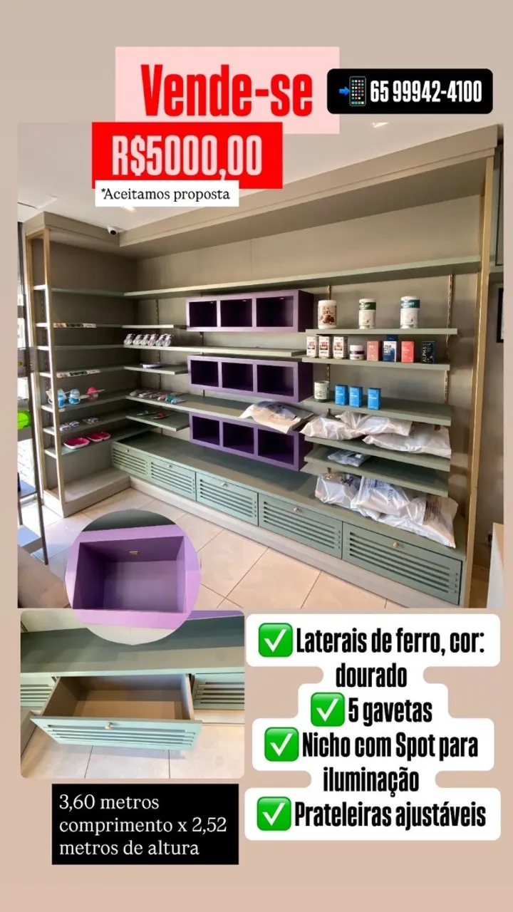 Estante Expositora Sob Medida