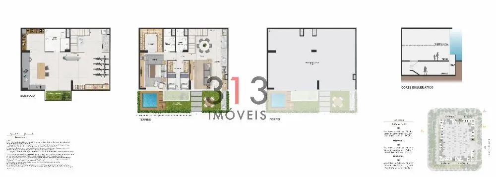Valor correspondente ao apartamento 3 QUARTOS Um novo conceito de moradia na Barra o encon