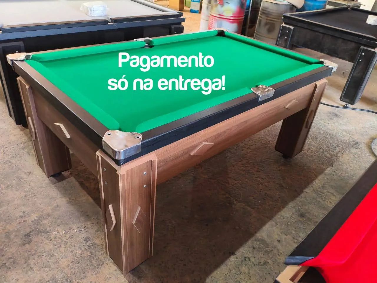 Mesa de sinuca bilhar com campo de pedra ardósia  - Foto 2