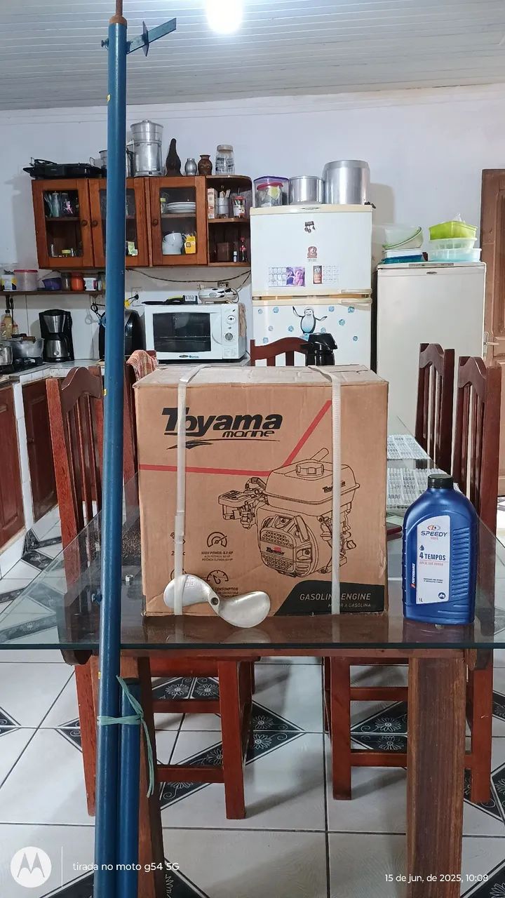 Motor toyma 8hp completo Elise eixo óleo,tudo zero,com nota fiscal. - Foto 2