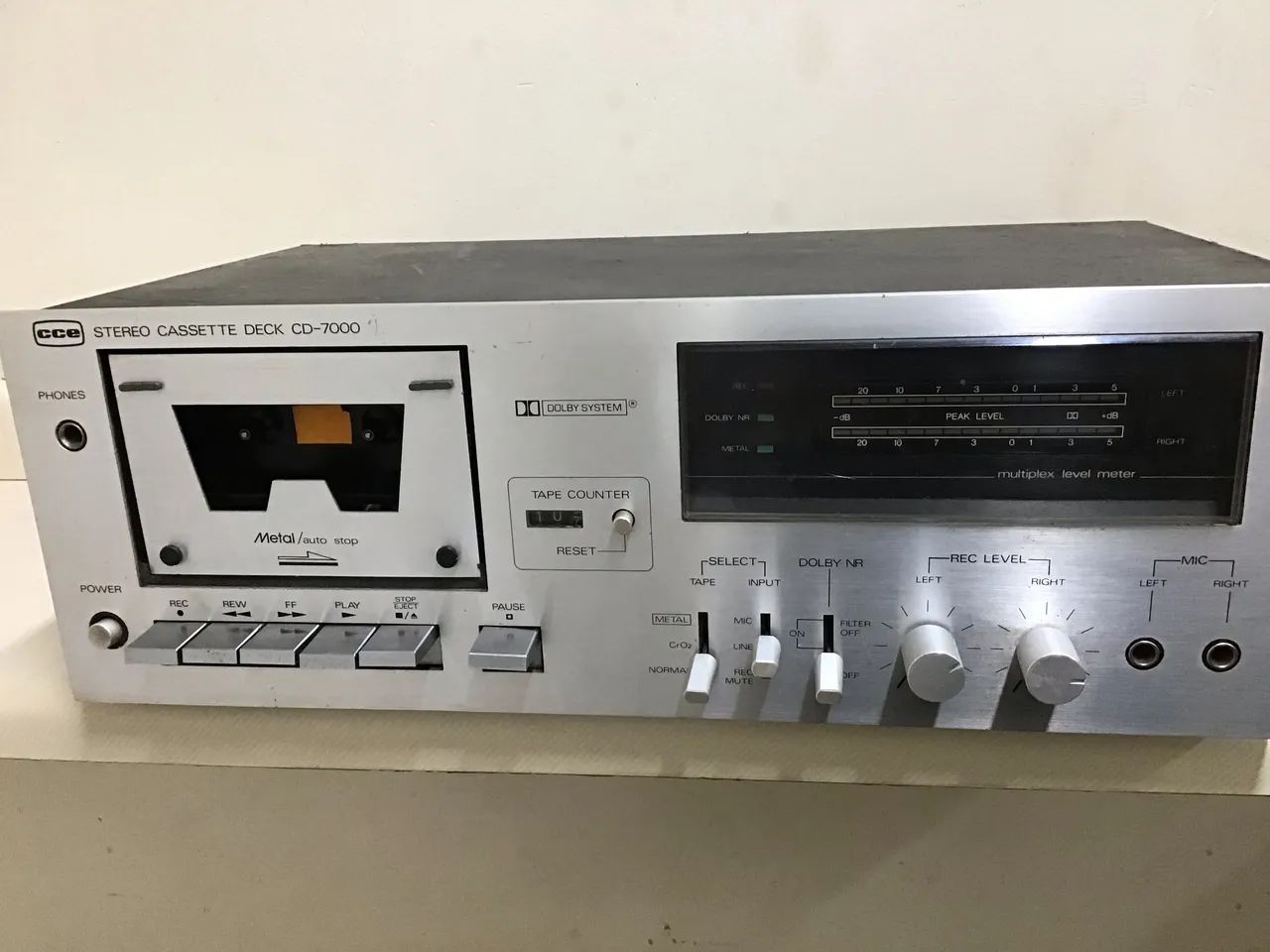 Tape deck cce impecável só 590 64292276119427120