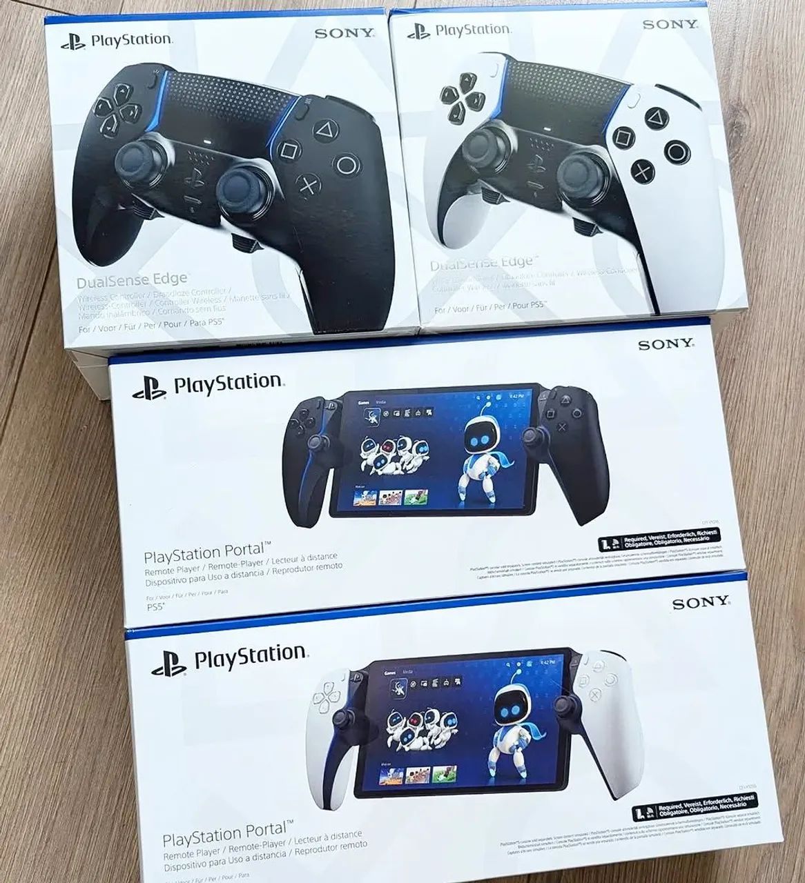 Loja física, disponível Playstation Portal e controle Edge 