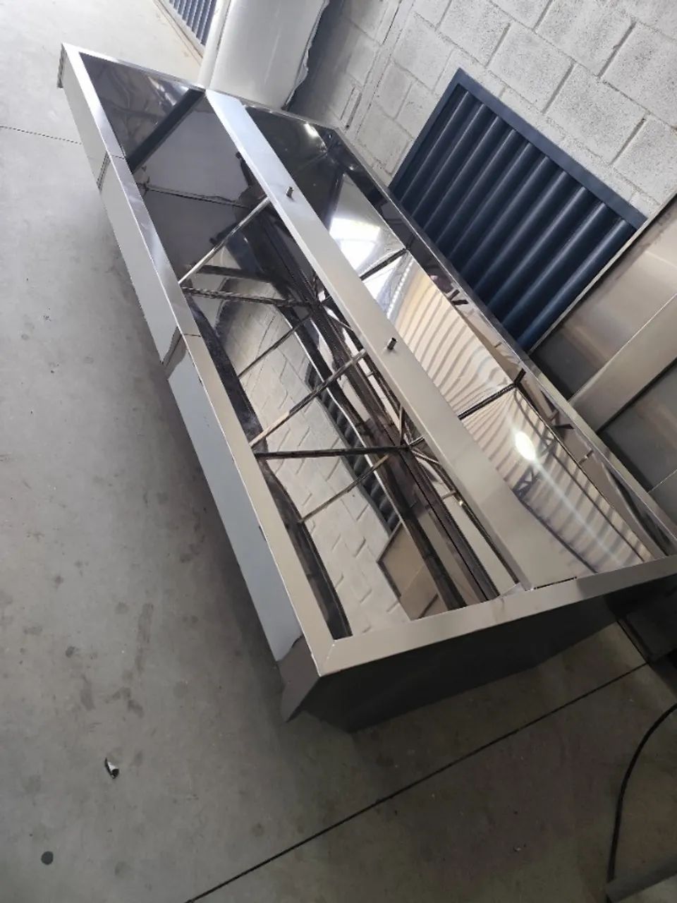 Coifa de centro 1,25m industrial - Fabricado em aço inox