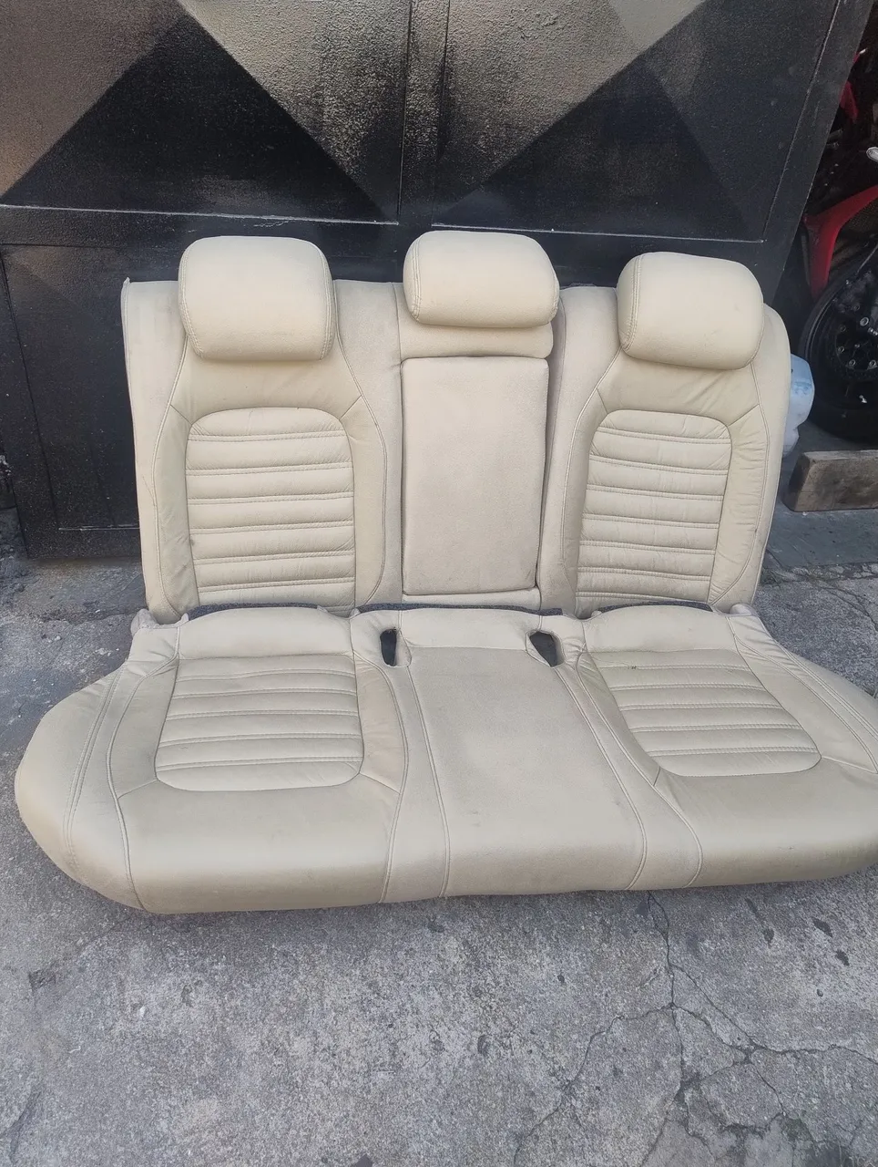 Jogo de bancos VW JETTA TSI em couro bege
