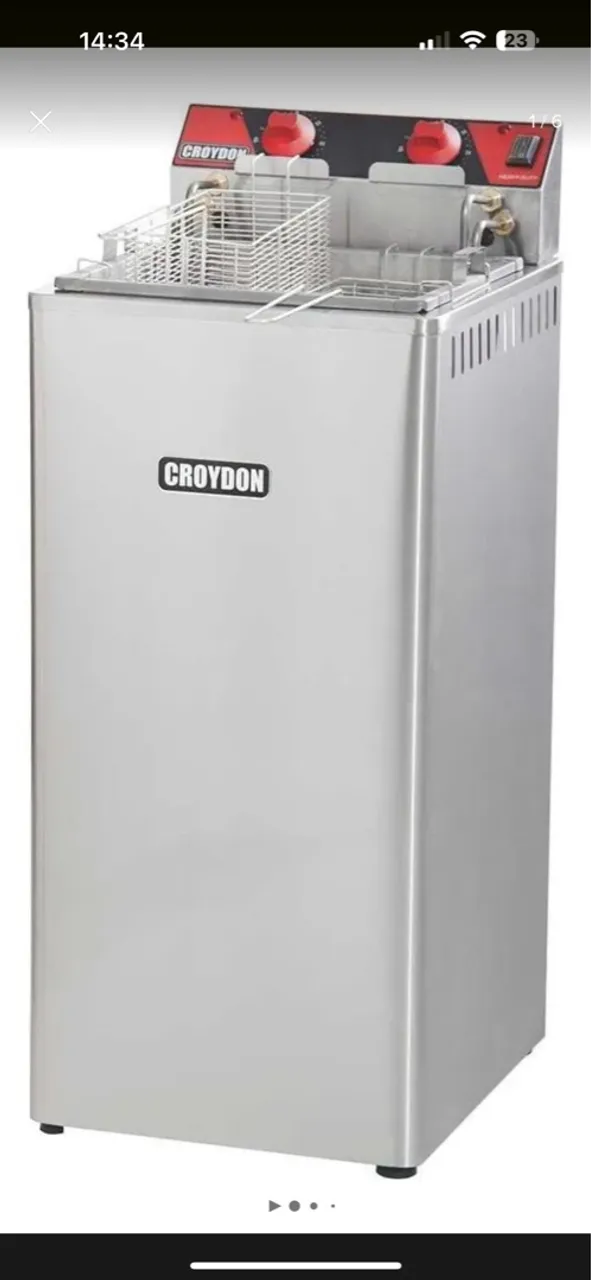 Fritador Elétrico Zona Fria Croydon 8000w 15 L Fz28 Cor Prata