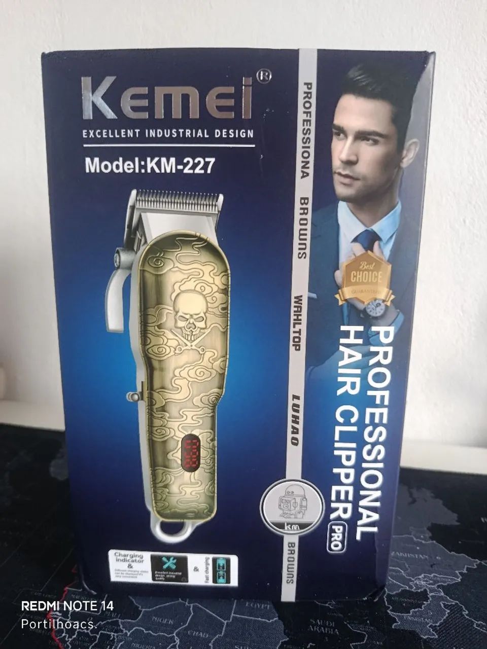 Máquina Profissional recarregável Kemei / SUPER PROMOÇÃO  - Foto 2