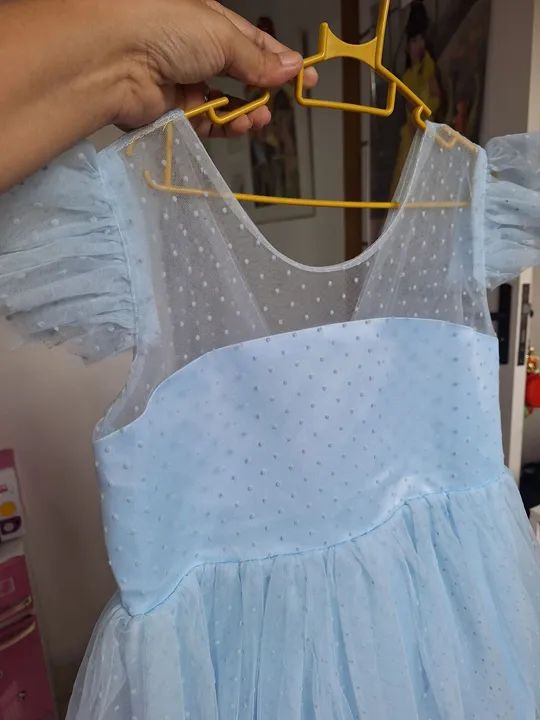 Vestido de tule azul claro NOVO - Foto 3