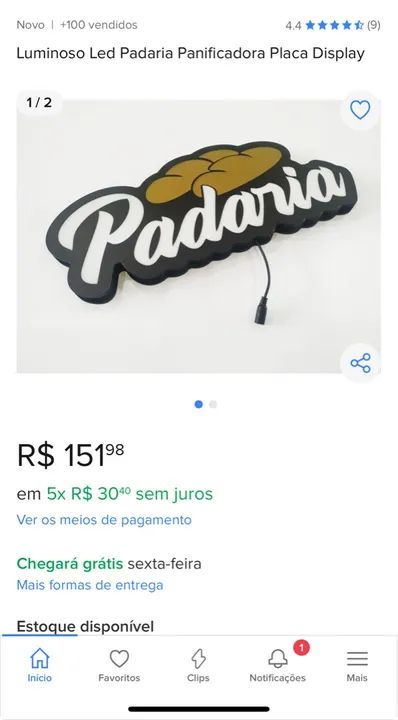 Placa de LED para Padaria - Foto 3
