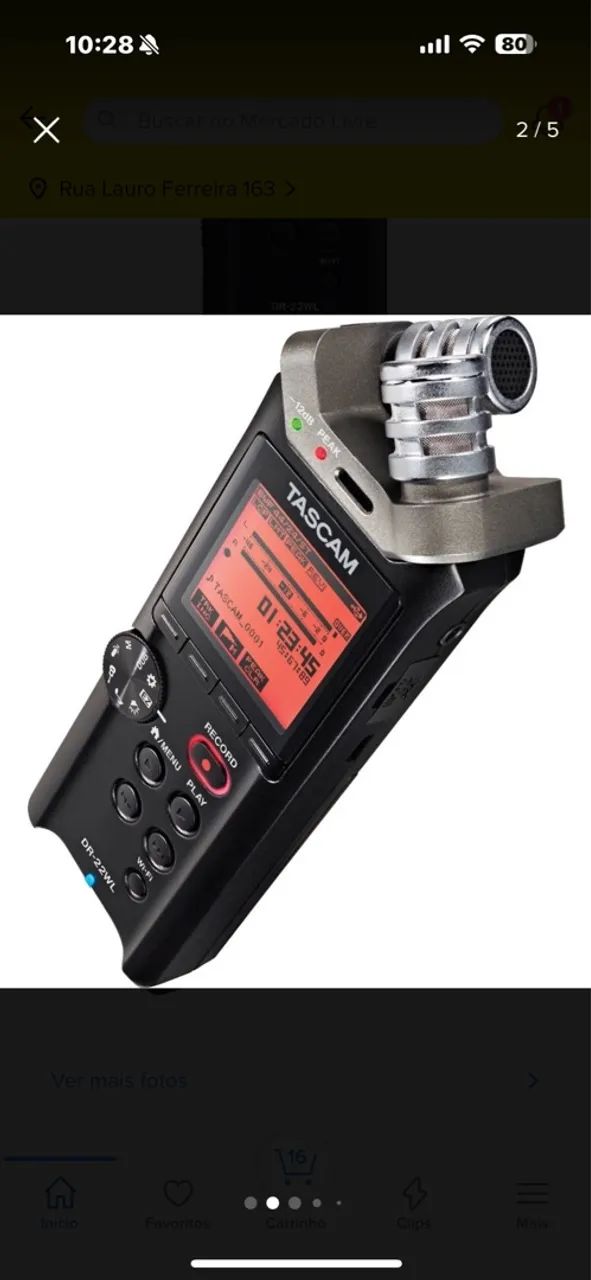 Gravador Tascam DR-22WL