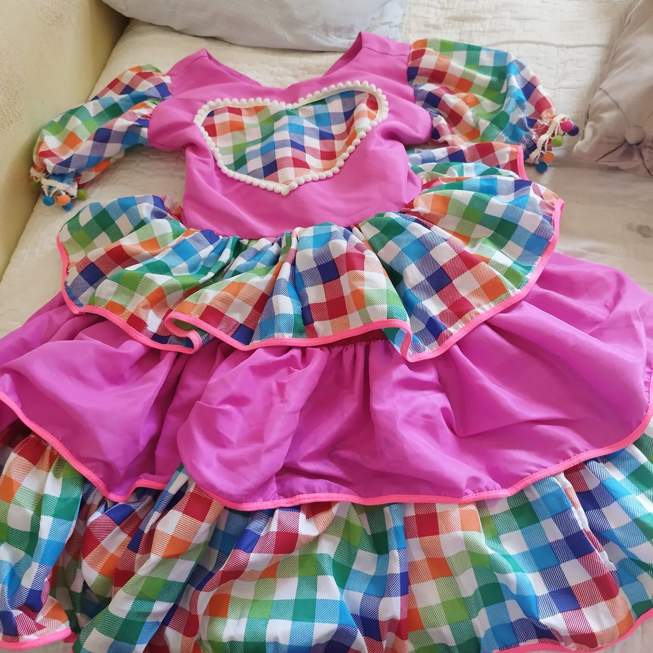 Vestido Infantil de festa junina