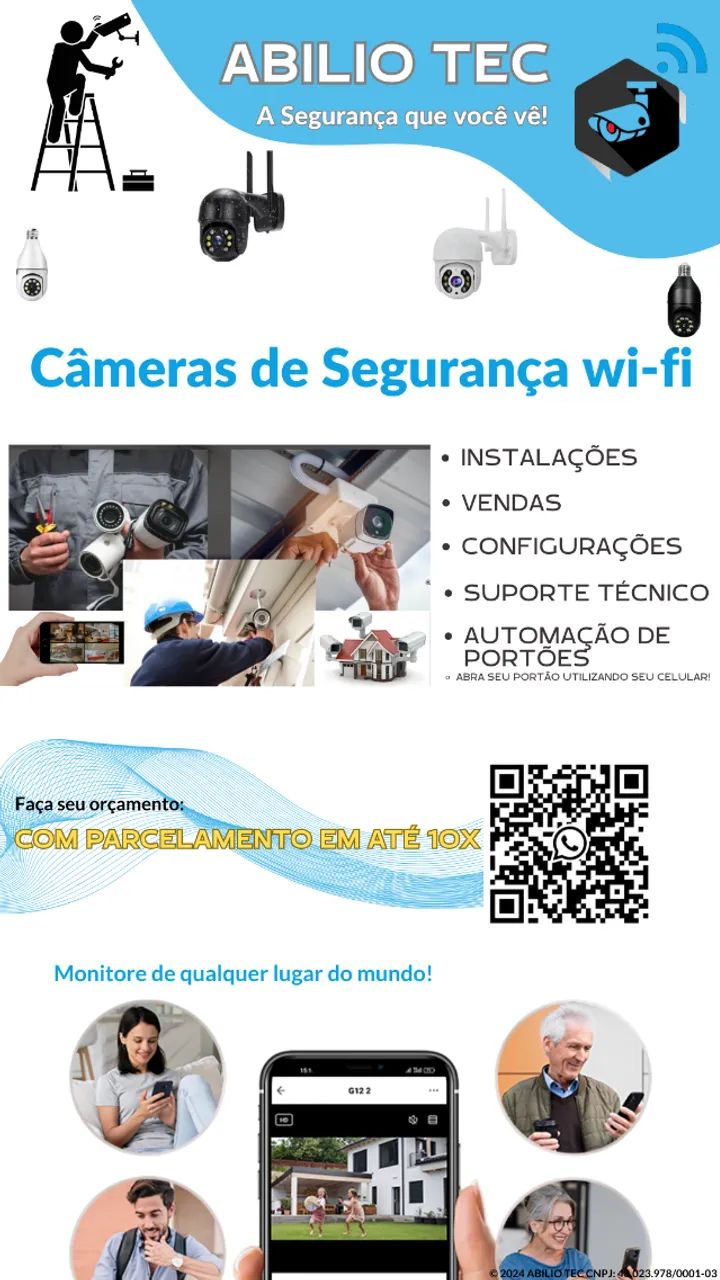 Câmeras de Segurança para  Cuidar de Idosos e Crianças - Foto 3