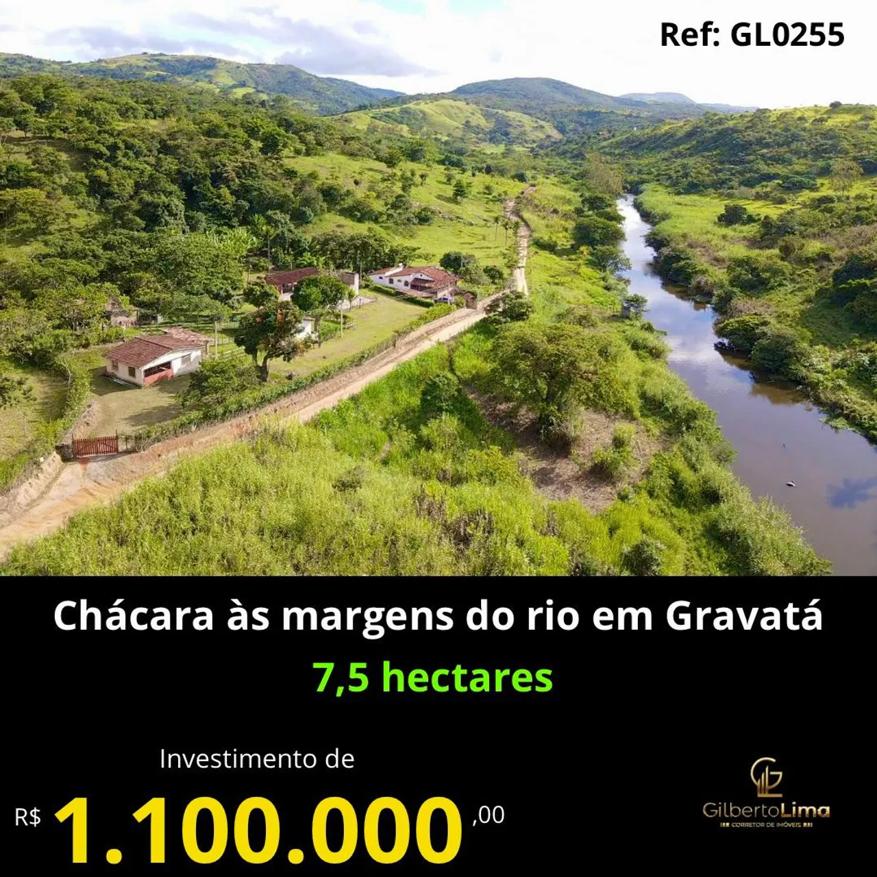 Chácara às margens em Gravatá - PE