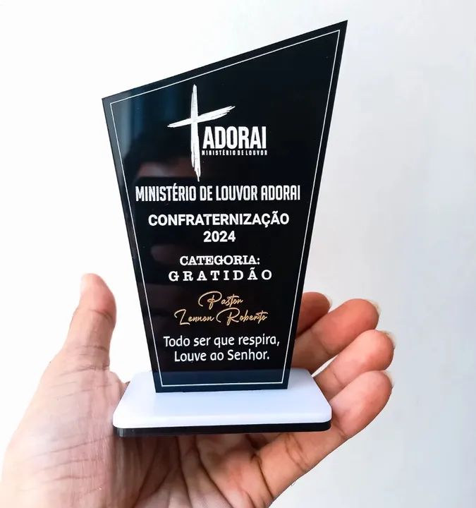 Troféu de Acrílico para Igrejas