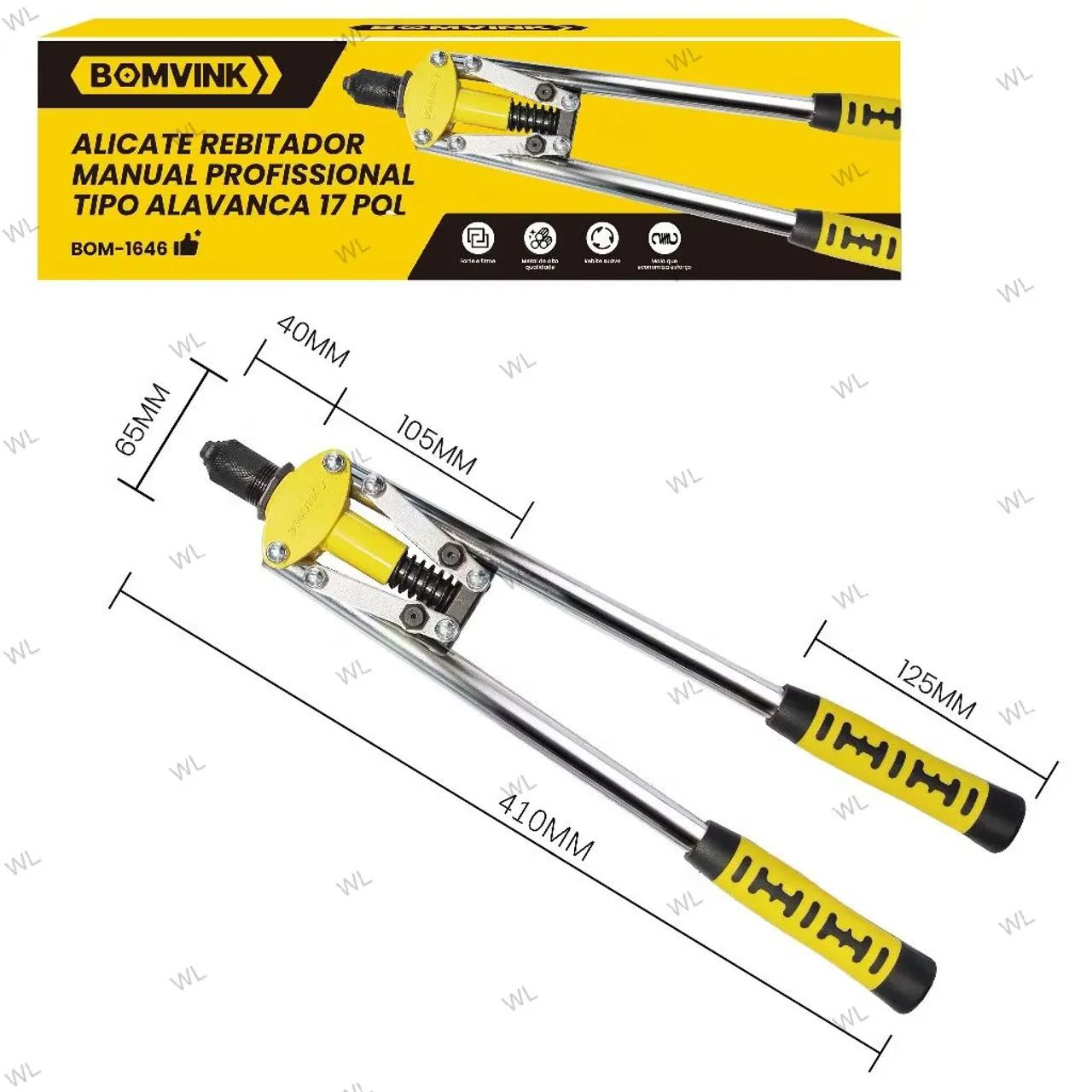 Alicate Rebitador Manual Tipo Alavanca de 17 Polegadas! - Foto 2