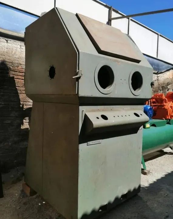 Estrutura de jato de areia industrial