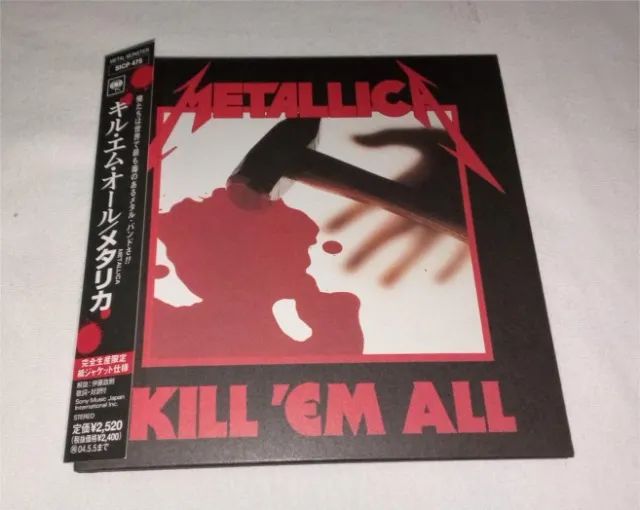 Metallica - Kill 'Em All - Japanese Cardboard CD with Obi