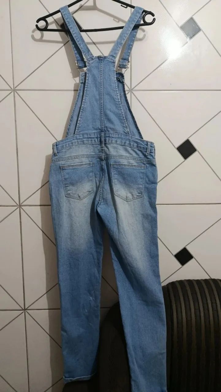 Macacão jeans longo - Foto 2