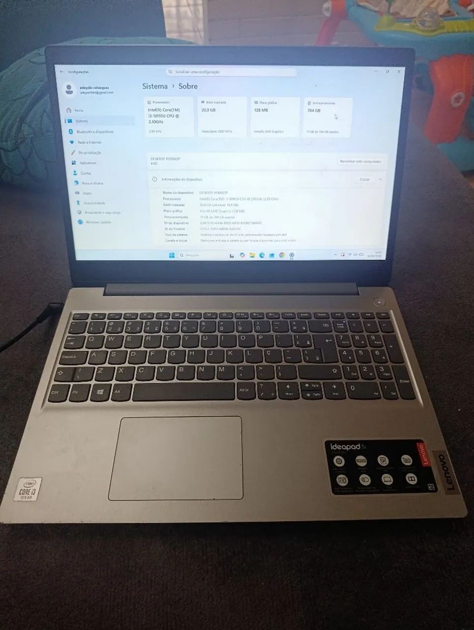 Notebook Lenovo i3 10th gen  - Foto 2