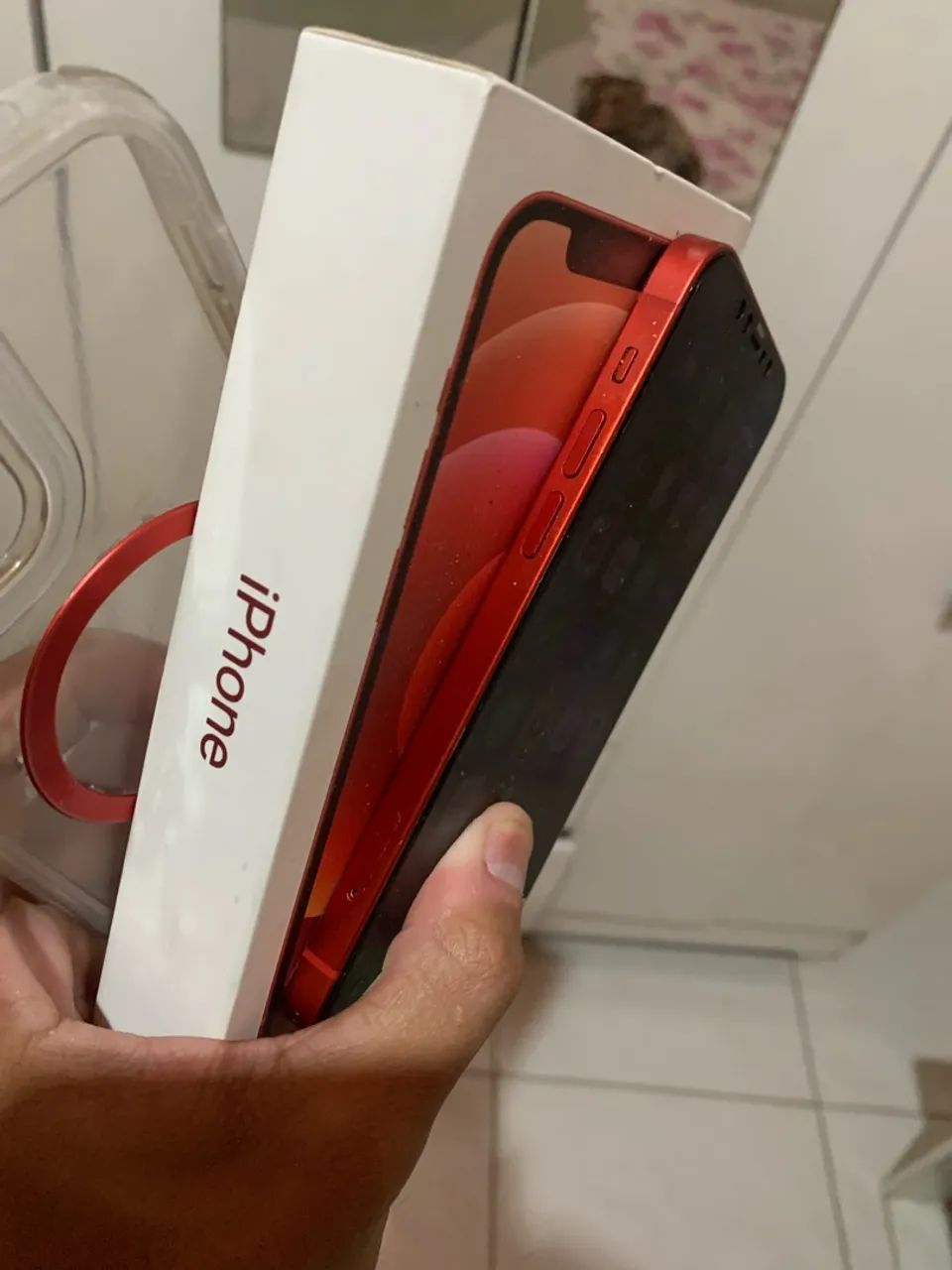Iphone 12 red 64gb todo original na caixa  - Foto 3
